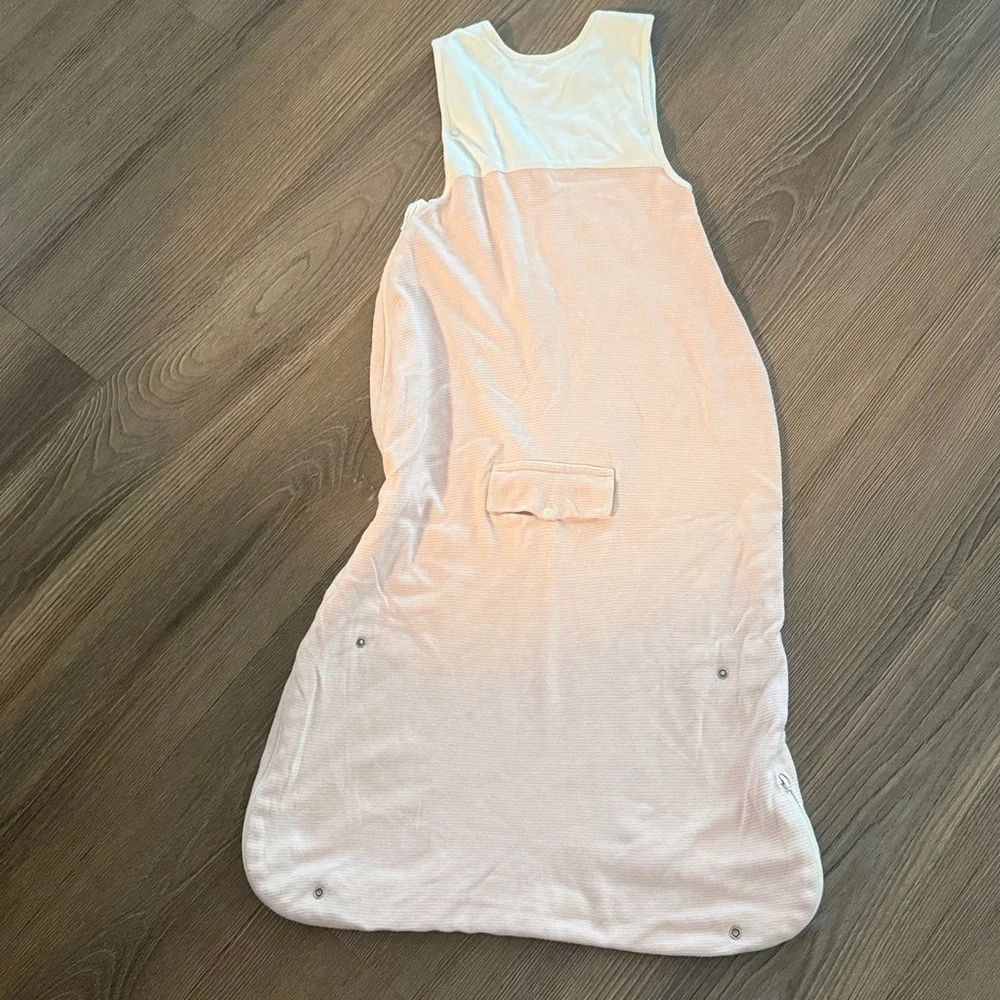 Mori Clever Year Round Sleep Sack 1.5 TOG pink stripes - 2m-2T